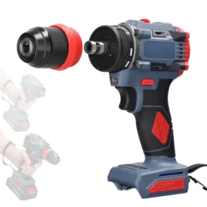 Brushless Mini Impact Drill Set Quick-Release Chuck 21V Battery-Powered DIY Electric Screwdriver 2 Batteries Charger