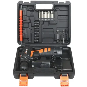 CE Certified Custom 12V Dual-Speed Lithium Battery Cordless Drill Household Hardware Electrician Woodworking Toolbox Full Set