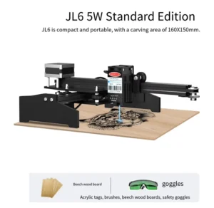 CNC Desktop Wood Pattern Laser Printer Engraver 3w 5w Portable 3D Small DIY Laser Engraving Machine for Paper