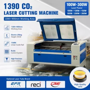 CO2 Laser Engraving Machine 1390 Wood Acrylic Cutting Machine 100W 130W 150W Laser Cutter Ruida RECI EFR S&A CW5200 Chiller