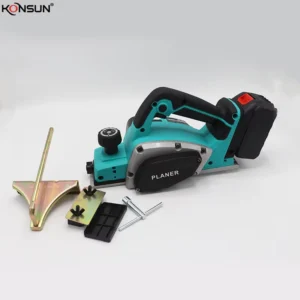 Carpenter Tools Cordless Portable Electric Hand Planer Powerful Woodworking Tool Wood Planer Brushless Motor 21V 4000mAh