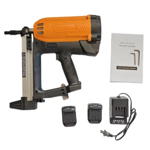 Certified 18V Manual Industrial Gas Nail Gun Fastener Battery Powered for Finish Nails in Concrete Steel Framing Packaged Carton