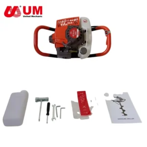 Commercial 62cc Gasoline Earth Auger Heavy Duty 2 Stroke Post Hole Digger with Matching Orange Starter