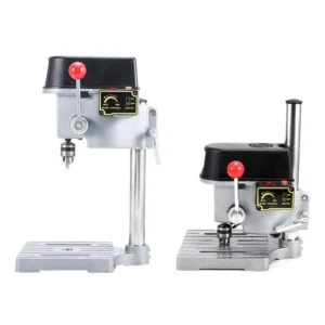 Compact Desktop Mini Drill Press for Home Workshop with Integrated Drilling and Milling Functions