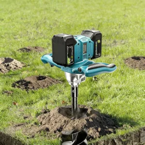 Compact High Power Earth Auger Copper Core Motor 2 Speed Reduction Long Battery Life for Clay Frozen Hard Soil