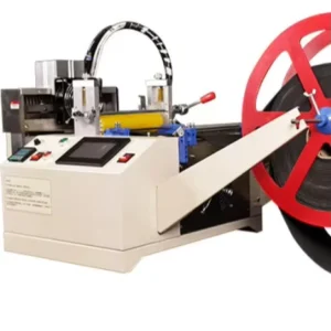 Computerized High Power Multi Angle Tape Cutting Machine Webbing Hot Cutting Bevel 45 Degrees Cutting Machine