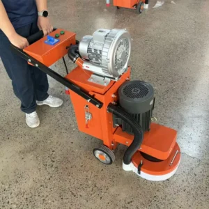 Concrete Floor Grinder 350mm Dust Free Grinding Machine External Turbo Vacuum System 4kW Motor Walk Behind 30 50m h Efficiency