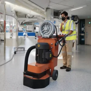 Concrete Floor Grinder Machine 380V 220V 4KW Motor 350 400mm Working Width High Efficiency with Dust Vacuum