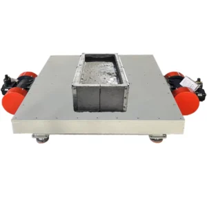 Concrete Surface Vibration Table Electric Vibrator for Mold Production High Efficiency 1.1KW*2 Power Carbon Steel Construction