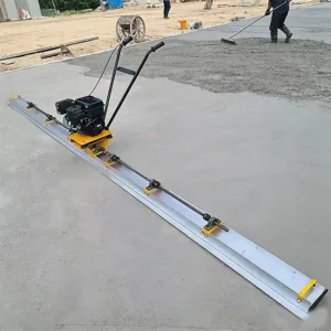 Concrete Vibrating Ruler 5.5HP Gasoline Diesel Double Layer Aluminum Cement Pavement Leveler Floor Pulp lifting