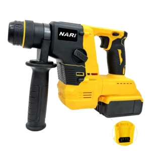 Cordless 20v Lithium Power Hammer Drill Kit Diy Grade Compatible De Walt Brushless Motor Compact Concrete Power Drill Hammer