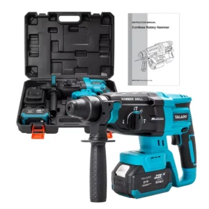 Cordless 21V Brushless Hammer Drill 800W Rotary Hammer Lithium Battery Three Functions Machine for DIY Wall Drilling