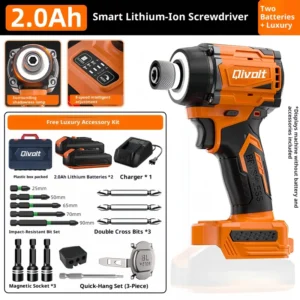 Cordless 21V Industrial Professional DIY Grade Brushless Electric Impact Drill Lithium Battery 3-Year Warranty 260Nm Max Driver