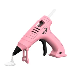Cordless 7mm Glue Stick Hot Melt Gun with Aluminum Nozzle Electric DIY Hot Melt Glue Guns Long Last Battery Power Source