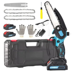Cordless Battery Powered 1800W DIY OEM 16 in Guide Bar Electric Chainsaw Portable Pruning Shears