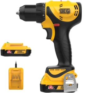 Cordless Drill Set 12V Portable Electric Power Drill with 2 Batteries Torque 45N 20+1 Torque Setting Electric Drill Set