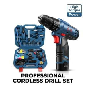 Cordless Drill Set 16V Power Electric Drill Driver Combo Kit with 2000mAh Li ion Battery Fast Charger Bits Tool Box for Home DIY