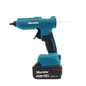 Cordless Electric Handheld Glue Gun with 20 Glue Stick DIY Repair Tool Anti scald Nozzle Hot Melt Welding For 18V Battery