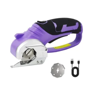 Cordless Electric Scissors 3.6V Rechargeable Cardboard Box Cutter Battery Power Rotary Scissors for Fabric Leather Carpet