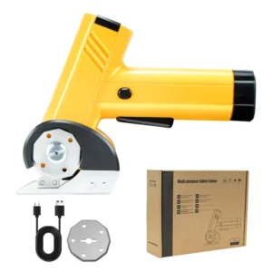 Cordless Electric Scissors Rechargeable Cardboard Cutter LED Light Safety Lock Blade Box Cutter for Cardboard