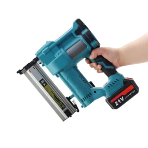 Cordless F50 Brushless Steel Nail Gun with Dual Battery Pack for DIY Efficient Nailing