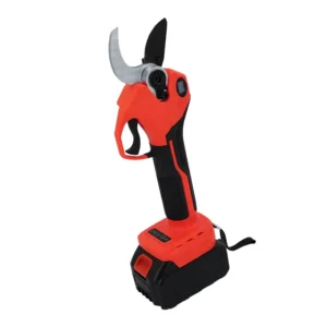 Cordless Folding DIY Pruning Shears 40mm DC Motor Industrial Grade Ambidextrous Rechargeable Rubber Handle Plastic Composite