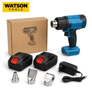 Cordless Heat Gun Kit Lithium Battery Hot Air Gun Set with 2 Batteries Charger Nozzles OEM ODM Factory Supply