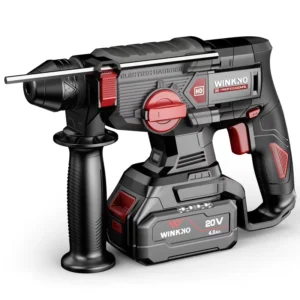 Cordless Impact Hammer Lithium Drill Multi Function Hammer Drill Two In One Lightweight Electric Hammer Two 4.0Ah Battery