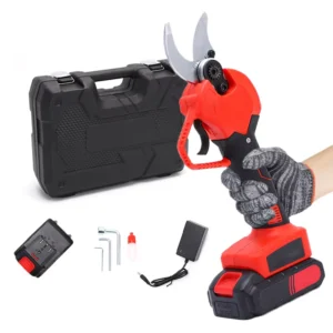 Cordless Lithium Battery Powered 21V SK5 High Carbon Steel Red 1.25kg Pruning Shears 35mm 45mm Tree Branch Pruning