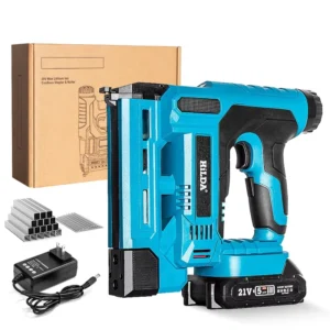 Cordless Lithium Electric Staple Gun Shooting Nail Guns Nailing Machine Power Nailer Woodworking Tools