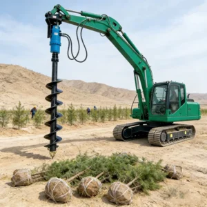 Customizable Depth and Diameter Hydraulic Power Earth Augers Soil Screw Auger for 1 to 50 Tons Excavator