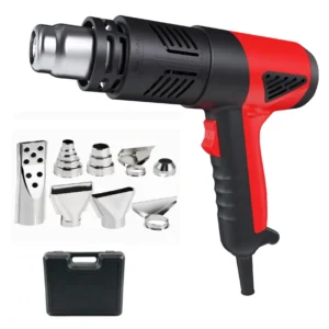 Customized Heat Gun 2000W Rated Output Power With Adjustable Nozzle Protector Heat Gun for Car Wrapping Tools