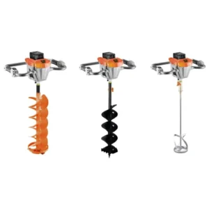 DC40V AG808C Lithium Battery Portable Earth Drills Handheld Brushless Motor Power Earth Auger for Home Use