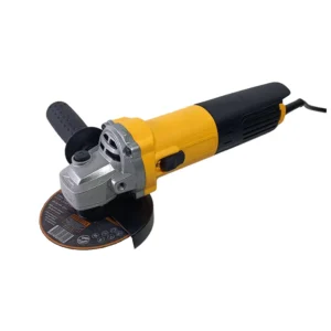 DIY Grade Multifunction 115mm Brushed Electric Angle Grinder with Grinding Disc 8500 RPM for Metal and Wood Cutting
