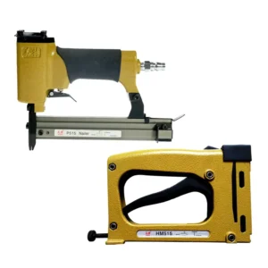 DIY Steel Picture Frame Backboard Pneumatic Manual Nail Gun Nailer for 15*5*0.35mm Flexible Point Nails