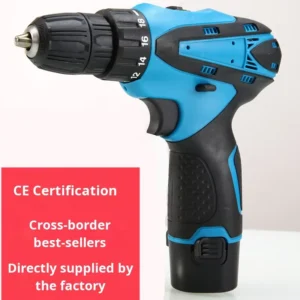 DJ 10 12V Dual-Speed Electric Drill 21V Impact Electric Screwdriver Rechargeable Lithium Power Drill for Foreign Trade