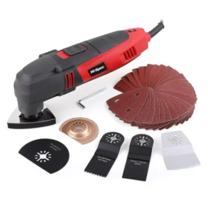 DT30301 Electric 220W 37pc Corded Oscillating Multi Tool Kit Saw Blade Sanding Paper Accessories ISO9001 Certified China