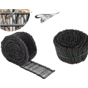 Double Loop Rebar Wire Bar Ties 6 Inch 16 Gauge With Automatic Rebar Tie Wire Twister Rebar Tie Tool