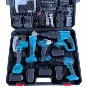 Drilling Machines Battery Electric Hammer Impact Drill Electric Wrench Brushless Drill Tools Combo Kit Cordless Power Tools Set