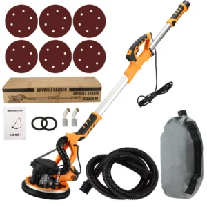 Dust Free Drywall Sander Electric Putty Drywall Sander With Vacuum System Dust Collection and Light