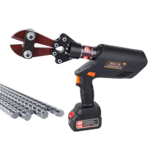 EZ 16C Electric Hydraulic Rebar Cutter Lithium Ion Powered Handheld Straight Handle Tool for Cutting Rebar