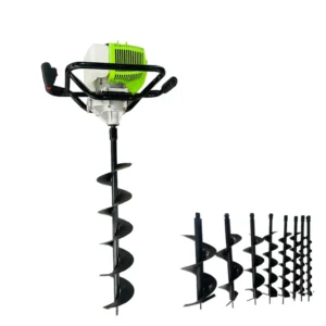 Earth Augers Power Drill Drilling Machine Gasoline Gearbox Petrol Manual Ed520 Professional 52cc Ground Hole for Farmer