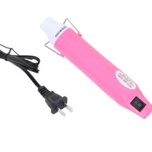 Electric 110V Pink US Standard Industrial Hot Air Gun Non Slip Grip 300W DIY Tool 3 Year Warranty Cool Hot Air Multi Functional