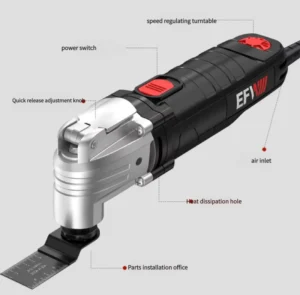 Electric Adjustable Speed Oscillating Multi Tool for Power Tools
