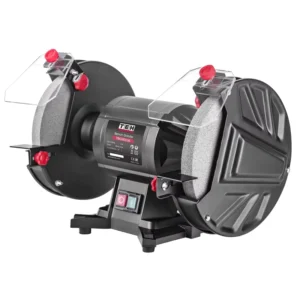 Electric Bench Grinder Machine 1.7A Amperage 35m s² Low Vibration Professional Bench Grinder for Metal Woodworking