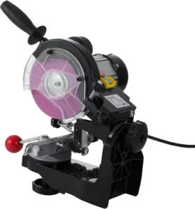 Electric Chainsaw Sharpener Bench & Wall Mounted Saw Chain Grinder with 1/8″ & 3/16″ Grinding Wheels for Precision Sharpening