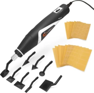 Electric DIY Mini Sheet Sander with 10 PCS Sanding Bits and Variable Speed for 3D Printing Models