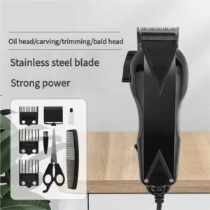 Electric Hair Clipper for Men Adult Professional Electric Push Shear with Strong Power and Cable