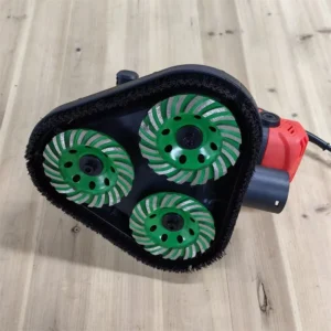 Electric Handheld Three Head Grinding Disc Ground Grinder Concrete Surface Grinder Dust Free Polishing Grinder