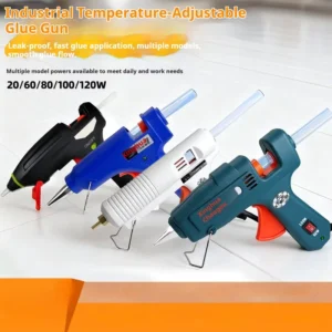 Electric Hot Melt Glue Gun 20 120W Dual Voltage Switch Industrial Coating Machine DIY 7 11mm Adhesive Strip Plastic Copper 150mm